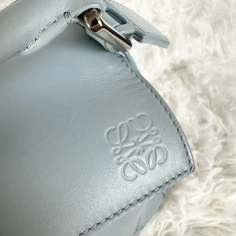 Loewe Puzzle Small Blue Bag - Picture 6 of 13